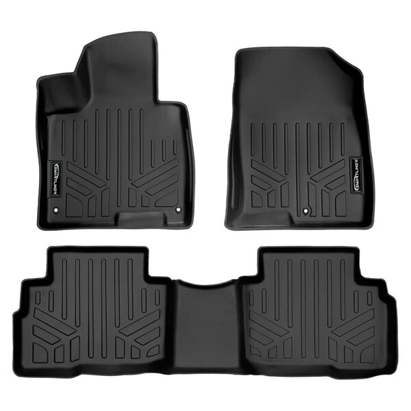 Smartliner SA0603-B0603 All Weather Custom Fit Black 2 Row Floor Mat Liner Set for 2023 Kia Sportage SA0603/B0603 - main